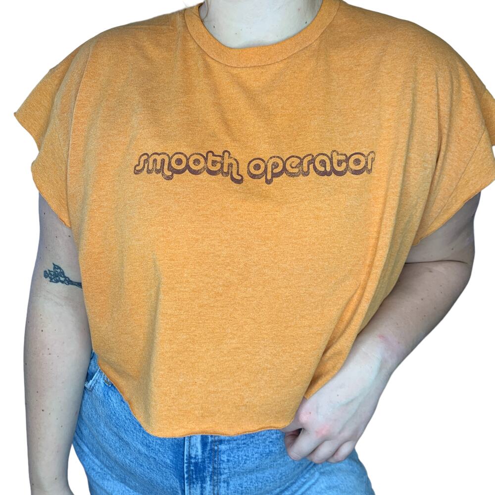 No Boundaries Smooth Operator Cropped T-Shirt Fun… - image 6